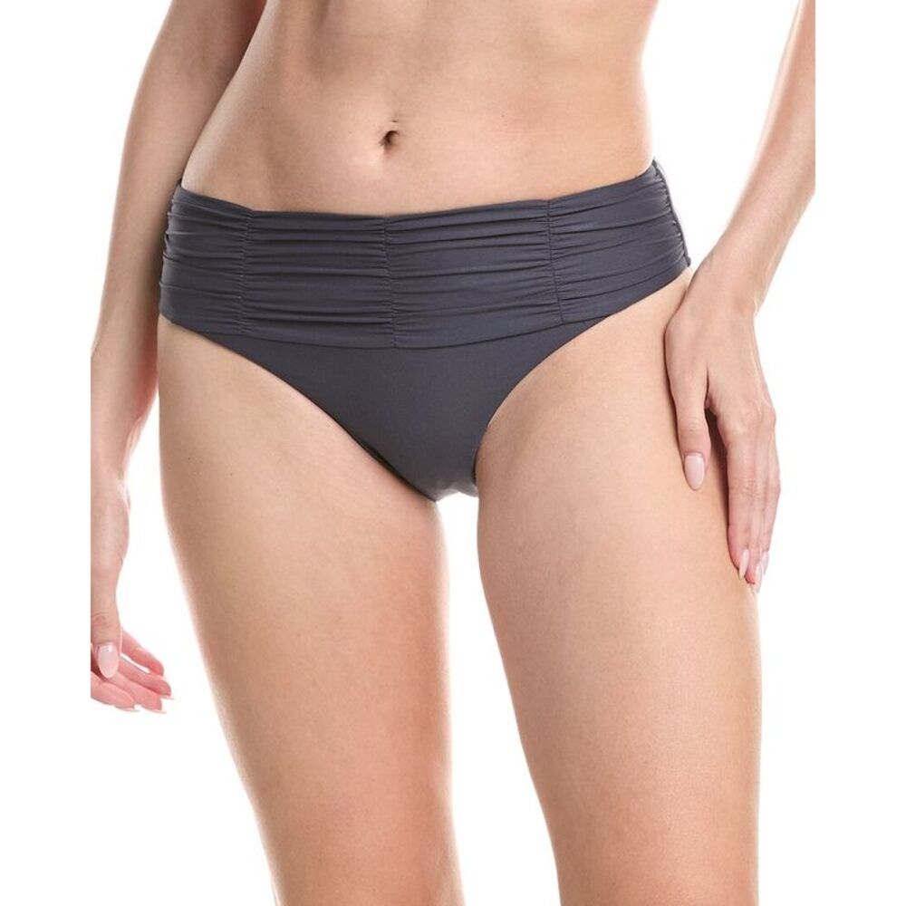 Monte And Lou Womens  Mid Rise Bikini Bottom, Navy